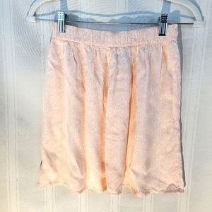 Abound Pink and White Mini Moo Skirt, Size XS, NWT